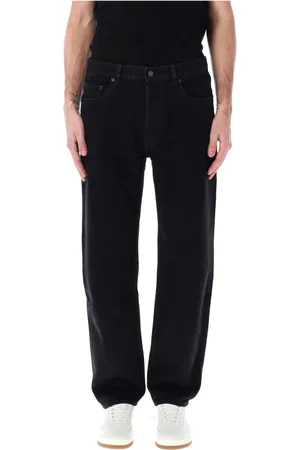 Saint Laurent Jeans, Herre, Sort, W32, Bomuld, Sorte Jeans Mick Straight Leg