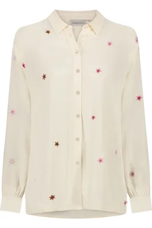 Fabienne Chapot Bluser & Skjorter, Dame, , XS, Broderet Stjerne Bluse