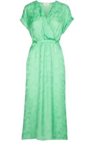 Suncoo Kjole, Dame, Grøn, XL, Polyester, Costa Midi Kjole