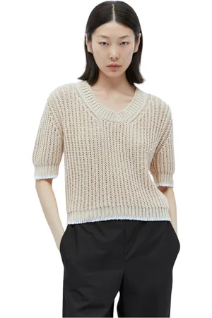 Moncler Strik, Dame, , L, Bomuld, Kortærmet sweater