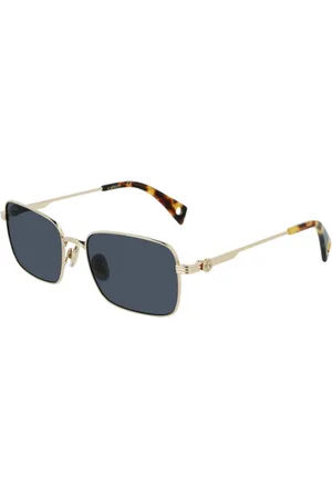 Lanvin Tilbehør, unisex, Gul, 56 MM, Uld, Gyldne Metal Unisex Solbriller