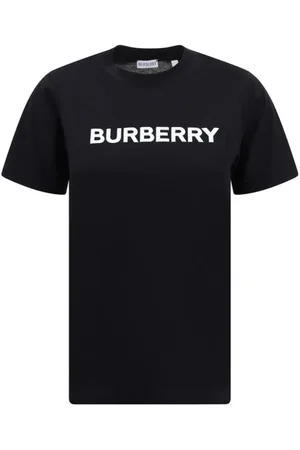 Burberry Top, Dame, Sort, M, Bomuld, Cotton T-Shirt
