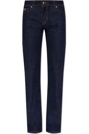 VERSACE Jeans, Dame, Blå, W27, Bomuld, Straight leg jeans