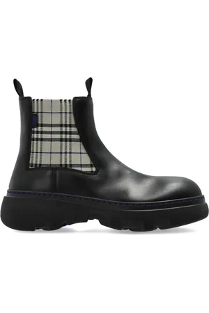 Burberry Sko, Dame, Sort, 39 1/2 EU, Læder, Læder Chelsea Støvler Creeper