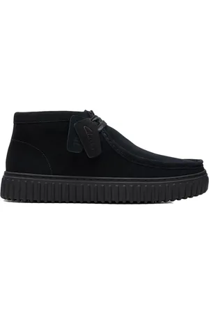 Clarks Sko, Herre, Sort, 46 EU, Læder, Torhill Hi Sneakers