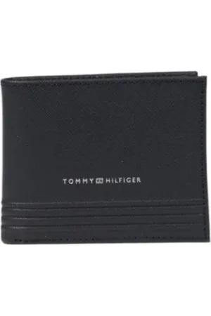 Tommy Hilfiger Tilbehør, Herre, Sort, ONE SIZE, Uld, Stilfuldt læderpung med kortlommer