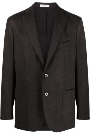 Boglioli Jakke, Herre, Sort, 4XL, Uld, Uldjakke