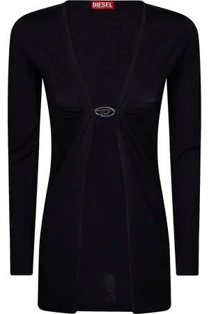 Diesel Strik, Dame, Sort, XS, Uld, M-Pierry-Long Cardigan