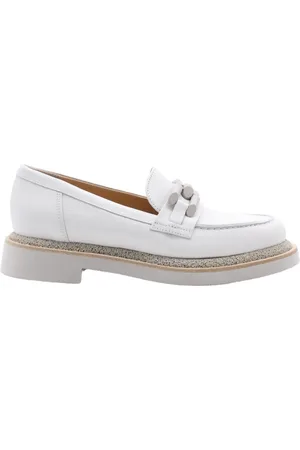 Laura Bellariva Sko, Dame, Hvid, 38 EU, Læder, Rebellion Loafers