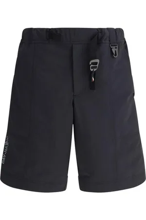 Moncler Shorts, Herre, Sort, S, Sporty elastisk talje patch lomme shorts