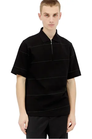 Burberry Top, Herre, Sort, L, Bomuld, Stribet Polo Shirt