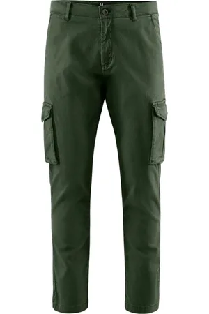Bomboogie Bukser, Herre, Grøn, W32, Bomuld, Tapered Bukser