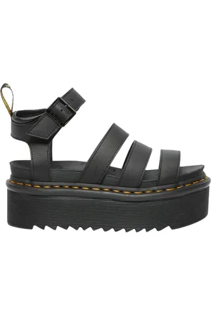 Dr. Martens Sko, Dame, Sort, 40 EU, Læder, Zebrilus Platform Mules