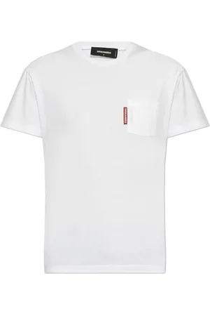 Dsquared2 Top, Dame, Hvid, 2XS, Bomuld, T-shirt med print