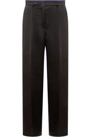 Lanvin Bukser, Dame, Sort, 2XS, Bomuld, Wide Leg Pants