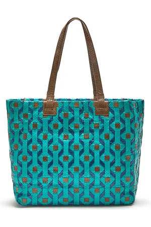 Maliparmi Taske, Dame, Blå, ONE SIZE, Exotic Weaving Shopping BAG