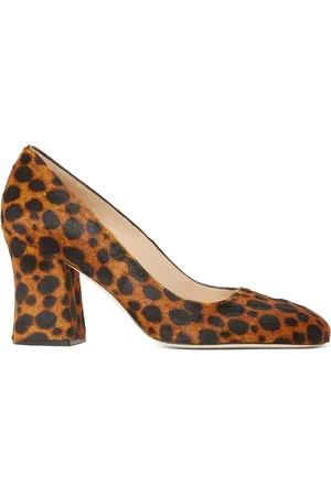 Stuart Weitzman Sko, Dame, Brun, 35 1/2 EU, Læder, Curveblock 85 Pumps
