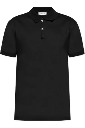 Lanvin Top, Herre, Sort, L, Bomuld, Bomulds Polo