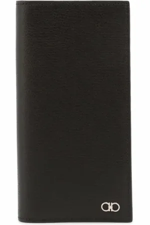 Salvatore Ferragamo Tilbehør, Herre, Sort, ONE SIZE, Læder, Læder Kreditkort Holder