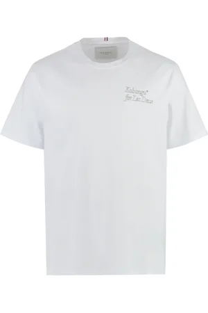 Les Deux Top, Herre, Hvid, XL, Bomuld, Kabangu X Printed Cotton Tee
