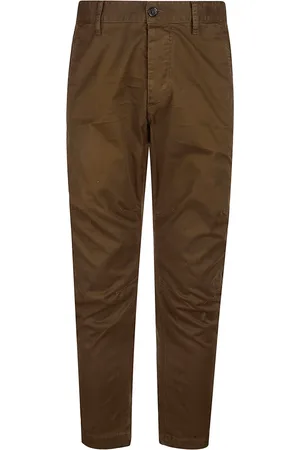 Dsquared2 Bukser, Herre, Grøn, L, Afslappede Chino-bukser til mænd