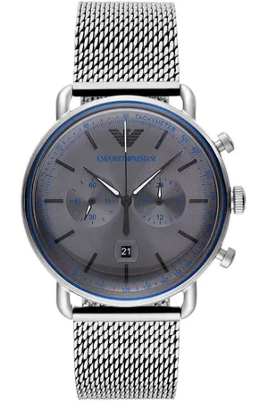 Emporio Armani Tilbehør, Herre, Grå, ONE SIZE, Chronograph Ur