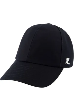 Courrèges Tilbehør, Herre, Sort, ONE SIZE, Bomuld, Signature Cap