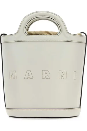 Marni Taske, Dame, Hvid, ONE SIZE, Bomuld, Tropicalia Small Bucket Bag