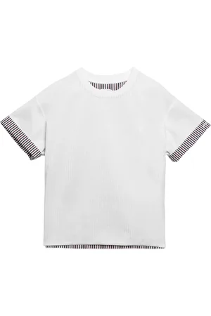 Bottega Veneta Top, Dame, Hvid, S, Bomuld, Rundhalset T-shirt
