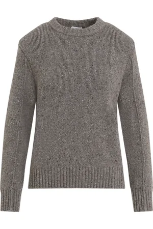 Bottega Veneta Strik, Dame, Grå, S, Uld, Grå sweater