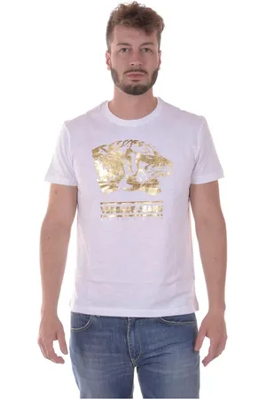 VERSACE Top, Herre, Hvid, S, Bomuld, Jersey Sweatshirt T-Shirt Flam