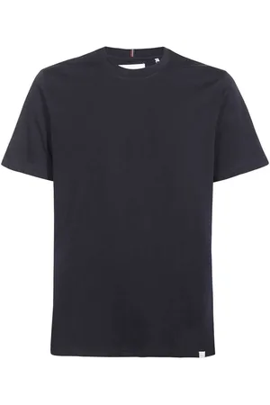 Les Deux Top, Herre, Blå, S, Bomuld, Ribbed Crew T-shirt