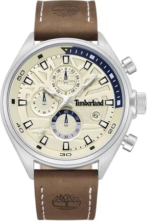 Timberland Tilbehør, Herre, Brun, ONE SIZE, Læder, Brun Læderrem Analogt Ur