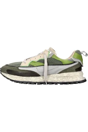 Hidnander Sko, Dame, Flerfarvet, 37 EU, Læder, Sneakers Grøn