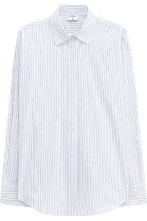 Filippa K Bluser & Skjorter, Dame, Hvid, XS, Bomuld, Hvid Stribet Bomuldsskjorte