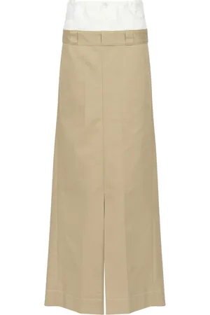 Maison Margiela Nederdel, Dame, , S, Bomuld, Elegant Maxi Nederdel