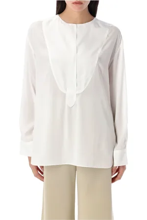 By Malene Birger Bluser & Skjorter, Dame, Hvid, XS, Uld, Fayette Silkebluse
