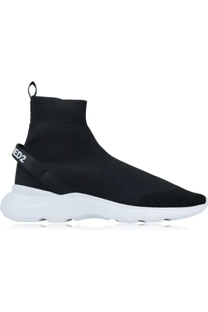 Dsquared2 Sko, Herre, Sort, 45 EU, Uld, Slip-On Sneakers