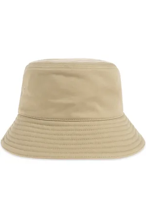 Burberry Tilbehør, Herre, Grøn, S, Bomuld, Bucket Hat med Logo