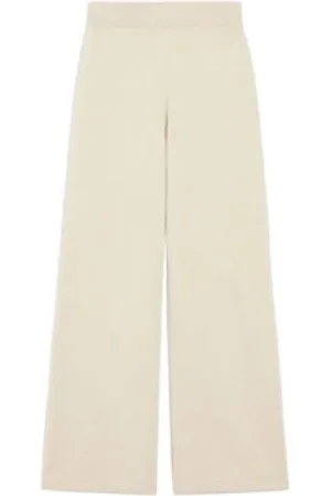 Max Mara Bukser, Dame, , L, Uld, Wide Leg Strikbukser