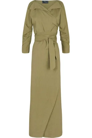 Cortana Kjole, Dame, Grøn, XL, Wrap Dress Pistachio