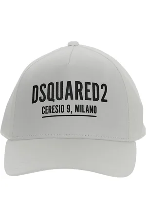 Dsquared2 Tilbehør, unisex, Hvid, M, Bomuld, Stilfuld Baseball Cap i Bomuld
