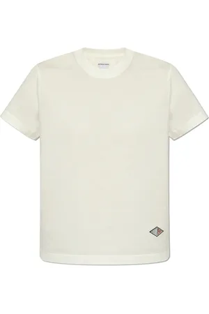 Bottega Veneta Top, Dame, Hvid, M, Bomuld, Let T-shirt i bomuldsjersey