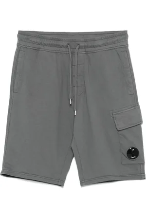 C.P. Company Shorts, Herre, Grå, XL, Uld, Cargo Shorts med elastisk linning