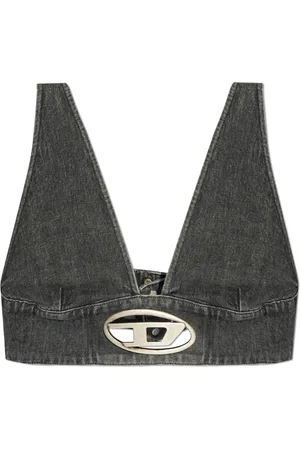 Diesel Top, Dame, Grå, XS, Bomuld, De-Elly-S Top