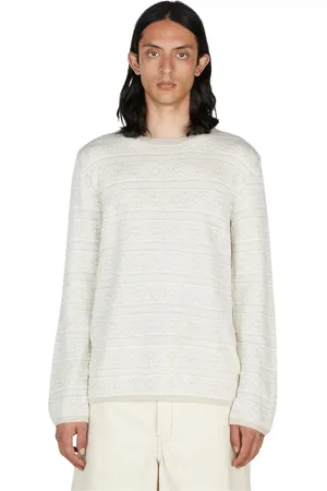 Comme des Garçons Strik, Herre, , S, Uld, Jacquardstrikket sweater