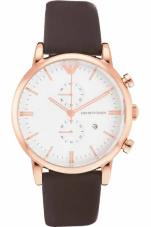 Emporio Armani Tilbehør, Herre, Gul, ONE SIZE, Uld, Quartz Herreur