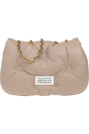 Maison Margiela Taske, Dame, Lyserød, ONE SIZE, Uld, Glam Slam Medium Quilted Skuldertaske