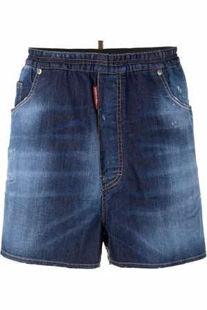 Dsquared2 Shorts, Herre, Blå, M, Bomuld, Casual bomulds elastan shorts