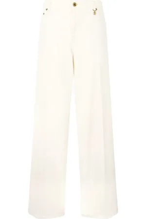 Roberto Cavalli Bukser, Dame, , S, Bomuld, Python-Print Palazzo Bukser